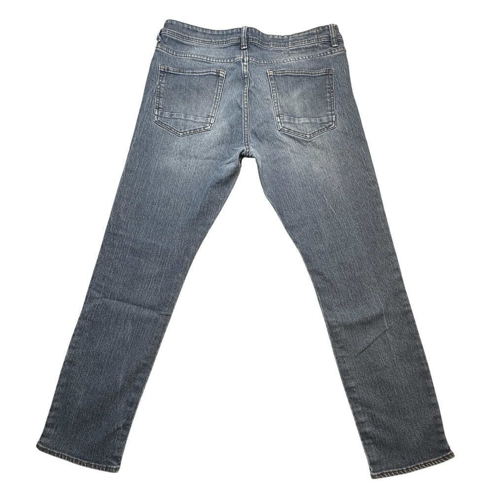 MBX Slim Stretch Jeans Mens 31x32‎ (34x28) Medium Wash Blue Slim Straight Denim